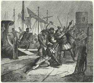 Romersk konsul Lucius Cornelius Cinna dödad av sina egna soldater i ett myteri, 84 f.Kr. av German School