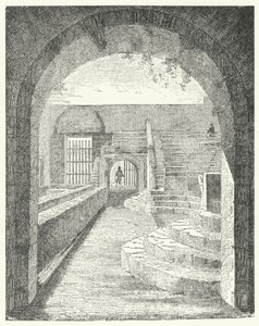 Ruinerna av den lilla teatern i Pompeji (gravyr) av German School