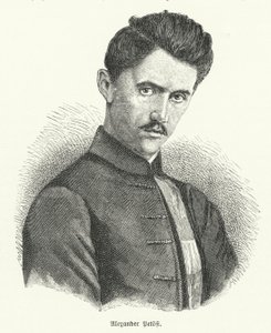 Vacker Petofi, ungersk poet (Litho) av German School