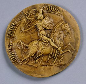 Sigill av Johannes I (1296-1346) av Luxemburg, kung av Böhmen av German School