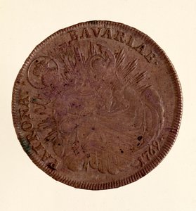 Silverthaler av Maximilian III Josef av Bayern (1727-1777) 1769 Diam. 4,1 cm Neapel, arkeologiskt museum av German School