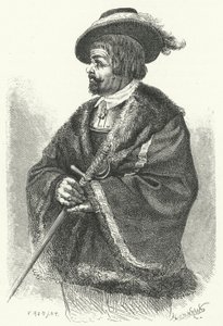 Sir Thomas, Lord Fairfax, överbefälhavare för den parlamentariska armén i engelska inbördeskriget (gravyr) av German School