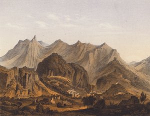 Sparta, Grekland (färglitografi) av German School
