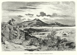 Plats för slaget vid Plataea, Grekland (litho) av German School