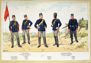 Soldater från den turkiska armén, ca 1900 av German School