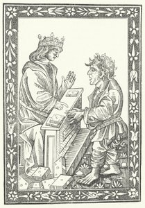 Solomon och Marcolf (gravyr) av German School