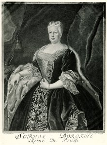 Sophie Dorothea, drottning av Preussen (1687-1757) (fototyp) av German School