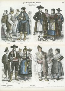 Spanska regionala dräkter, 1800-tal av German School