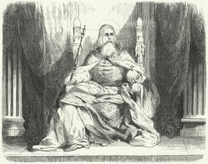Stefan I, kung av Ungern (gravyr) av German School