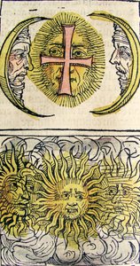 Sun Dogs and Moon Dogs, publicerad i Nuremberg Chronicle, 1493 av German School
