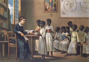 Lärare med elever, 1880 av German School