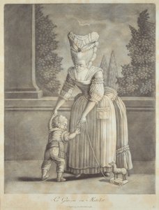 The Boy in the Sailor Suit, utgiven av Johann Jakob Haid (1704-67) Augsburg (mezzotint) av German School
