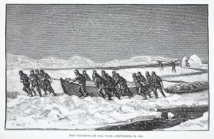 The Crushing of our Floe, 26 september 1883, pub. London 1886 av German School