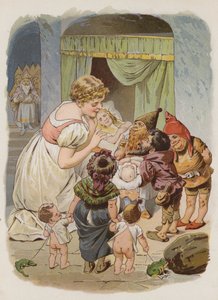 Alverna och skomakaren (chromolitho) av German School