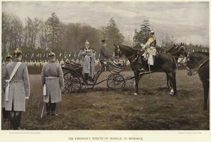Kejsarna hyllar Bismarck av German School