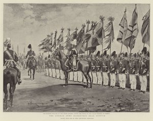 Den tyska armén manövrar nära Stettin (litho) av German School