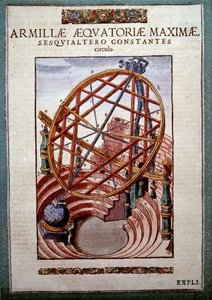 The Great Equatorial Armil i "Astronomy" av Tycho Brahe (1546 – ​​1601), Wandsbeck av German School