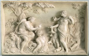 The Judgment of Paris, sent 1600-tal (marmor) av German School