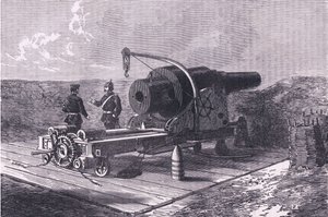 The Krupp Gun, Cassells historia om kriget mellan Frankrike och Tyskland publicerad av Cassell and Company Limited, ca 1890 (litho) av German School