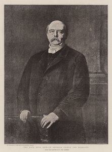 Den framlidne Otto Edward Leopold Prins von Bismarck (litho) av German School