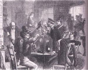 The Prussians at Versailles, Cassells History of the War between France and Germany publicerad av Cassell and Company Limited, ca 1890 (litho) av German School