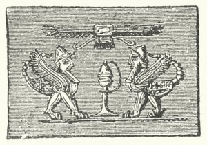Scorpion Men från Gilgamesh-eposen av German School