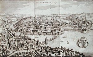 Staden Luzern, Schweiz, från 