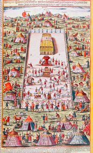 Israels stammar återförenades kring förbundsarken i Sinaiöknen, efter uttåget ur Egypten, ca 1630 av German School