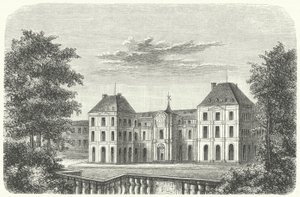 Tuileripalatset, Paris, 1799 (gravyr) av German School