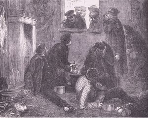 Kronprinsen av Preussen går runt, Cassells historia om kriget mellan Frankrike och Tyskland publicerad av Cassell and Company Limited, ca 1890 (litho) av German School