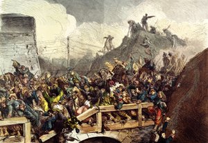 De besegrade franska trupperna i slaget vid Sedan den 1 september 1870