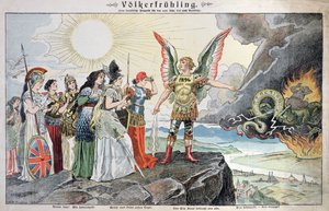 Europas folk under våren, 1896 av German School