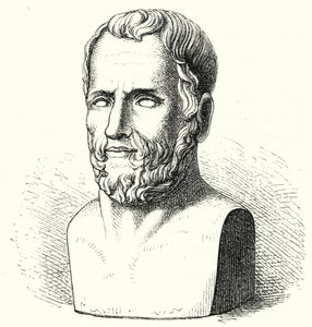 Theophrastus, antik grekisk filosof (gravyr) av German School