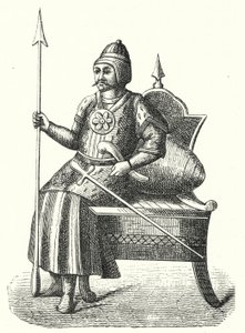 Timur, mongolisk militärledare (gravyr) av German School