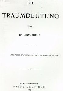 Titelsida till Die Traumdeutung av Sigmund Freud, publicerad 1899 (tryck) av German School