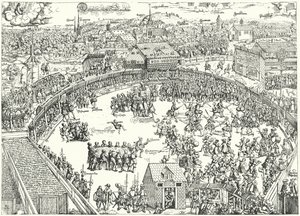 Turnering i Zwickau, augusti 1573 av German School