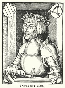 Ulrich von Hutten, tysk forskare, poet, satiriker och protestantisk reformator (gravyr) av German School