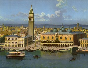 Venedig (chromolitho) av German School