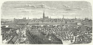 Wien i mitten av 1600-talet (gravyr) av German School