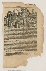 Utsikt över London, 1493. Från Nürnbergkrönikan av German School