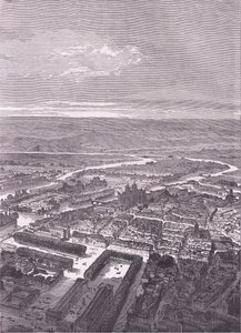 View of Metz, Cassells History of the War between France and Germany publicerad av Cassell and Company Limited, c.1890 (litho) av German School