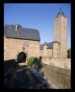 Utsikt över Steinau slott av German School