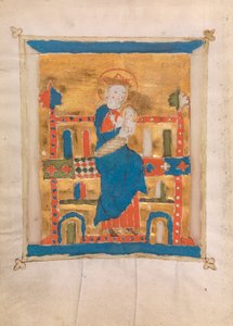 Jungfru och barn, 1400 (wc på veläng) av German School