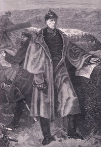 Von Moltke före Paris, Cassells historia om kriget mellan Frankrike och Tyskland publicerad av Cassell and Company Limited, ca 1890 (litho) av German School