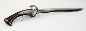 Wheel-Lock Holster Pistol, c.1625-50 (stål, järn & valnötsträ) av German School