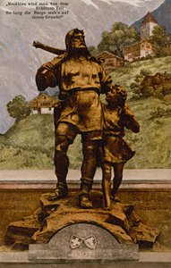 William Tell med sin son av German School