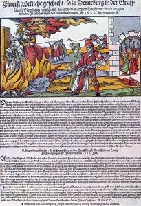 Häxor brändes i Derneburg 1555 av German School