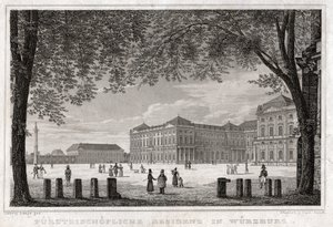 Würzburg. (gravyr, ca 1850) av German School
