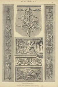 1800-tal, plast och målade prydnadsföremål (färg litho) av German School