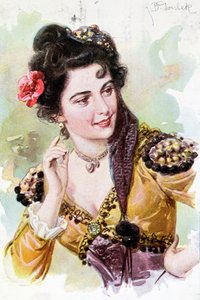 Zerline från operan Don Giovanni av Wolfgang Amadeus Mozart (1756-91), ca 1900 av German School